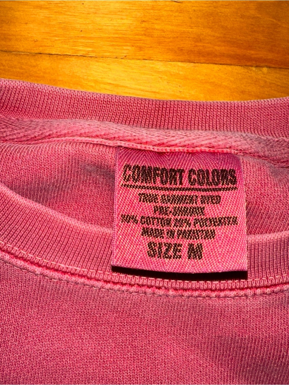 Comfort Colors Greek Week Sweatshirt M Pink Sorority Fraternity Collegiate Crew - Picture 9 of 9